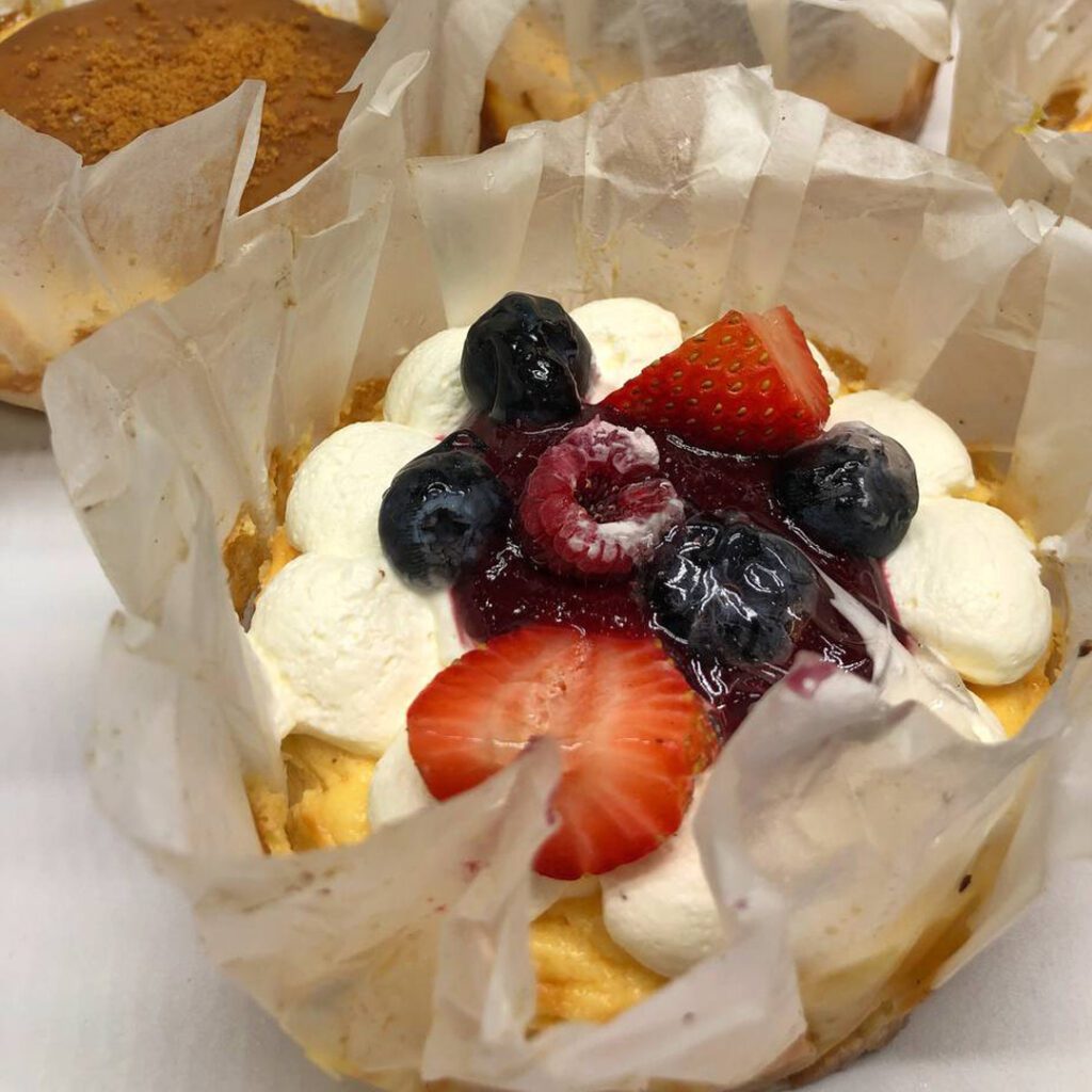 Basque Cheesecake with Fruits & Cream Cheese Bakery in Dubai