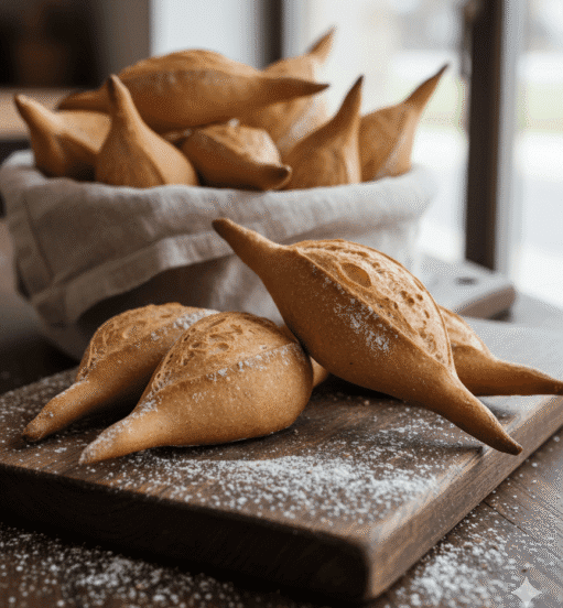 Organic mini Baguette 50-60 gram tip end